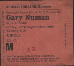 Glasgow Ticket 1980